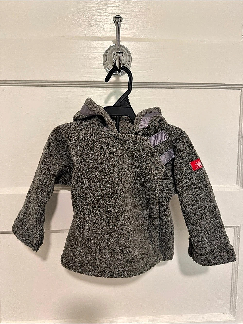 Widgeon Hooded Grey Fleece Jacket- 12 Months